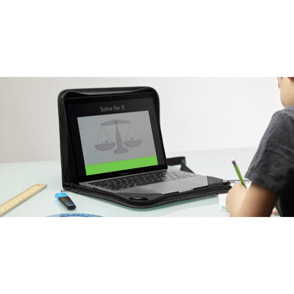 Alternate-Image1 Image for Belkin Always-On Laptop Sleeve Case Compatible with 11 inch to 12 inch Laptop, Tablet, ChromeBook, iPad and MacBook for Device Protection with Two Pockets