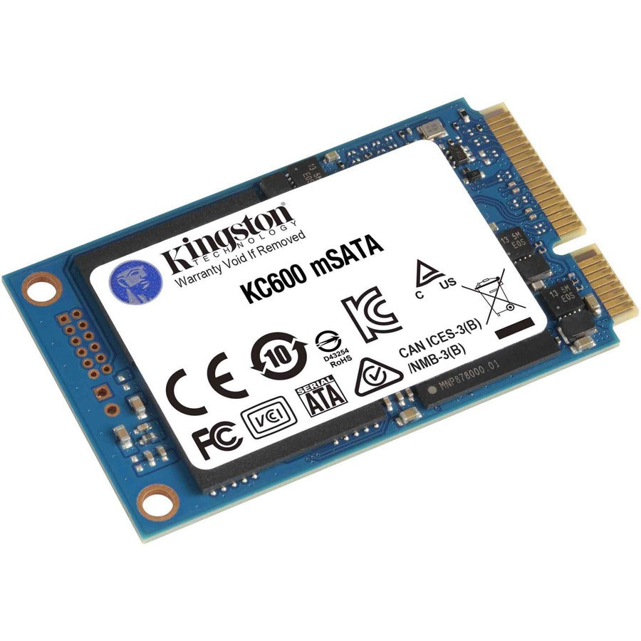 Alternate-Image2 Image for Kingston KC600 256 GB Solid State Drive - mSATA Internal - SATA (SATA/600)
