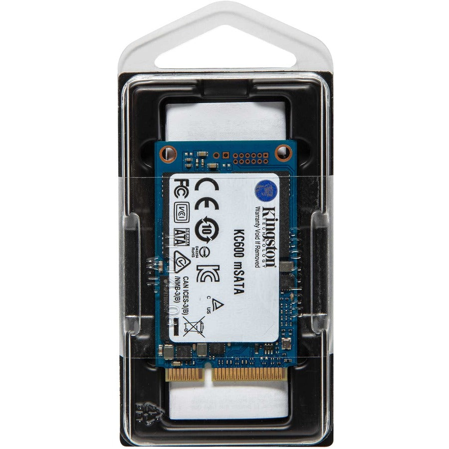 Alternate-Image1 Image for Kingston KC600 256 GB Solid State Drive - mSATA Internal - SATA (SATA/600)