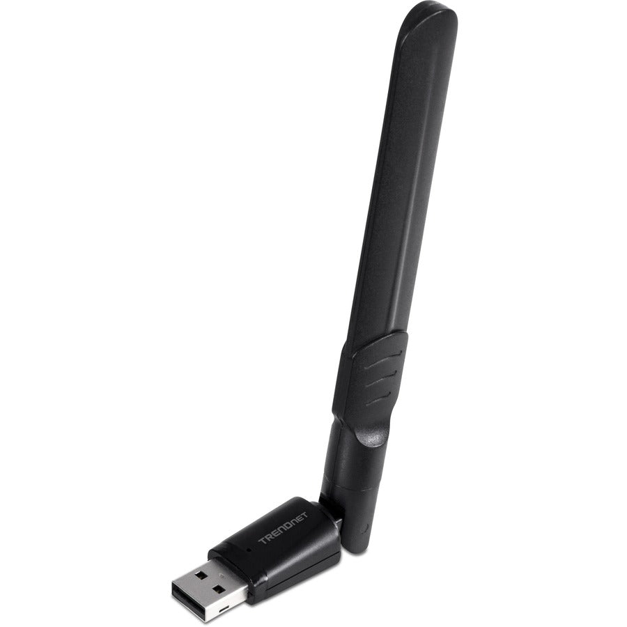 Left Image for TRENDnet AC1200 High Gain Dual Band Wave 2 MU-MIMO Wireless USB USB 3.1 Gen 1 Adapter, for Windows and Mac, Black, TEW-805UBH