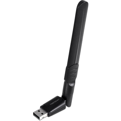 Left Image for TRENDnet AC1200 High Gain Dual Band Wave 2 MU-MIMO Wireless USB USB 3.1 Gen 1 Adapter, for Windows and Mac, Black, TEW-805UBH