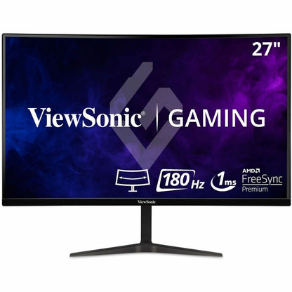 Main Image for ViewSonic OMNI VX2718-PC-MHD 27 Inch Curved 1080p 1ms 165Hz Gaming Monitor with Adaptive Sync, Eye Care, HDMI and Display Port