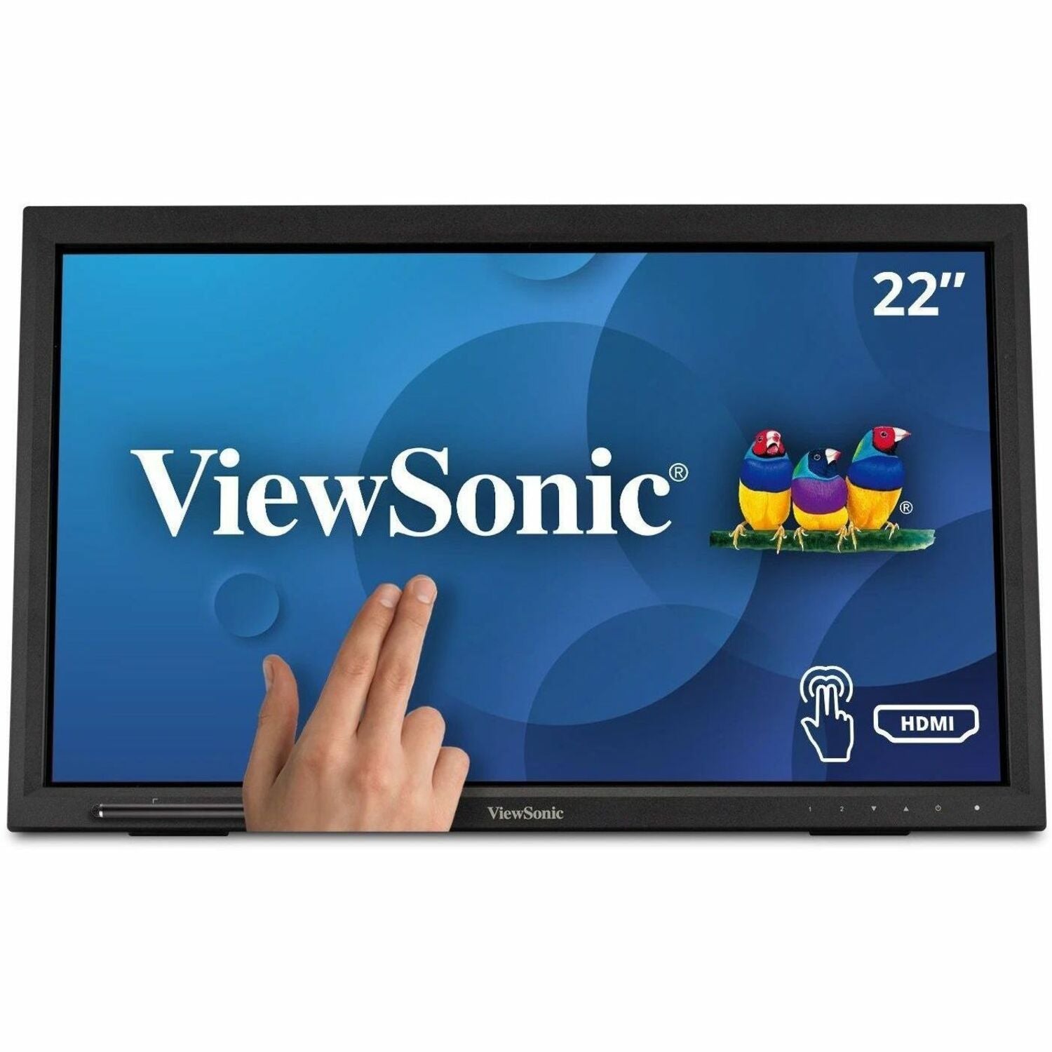 Main Image for ViewSonic TD2223 22 Inch 1080p Touch Screen Monitor, 10-Point Multi IR Touch for Retail POS and Kiosks, Durable 7H Scratch-Resistant Glass, Eye Care Technology, HDMI, VGA, DVI, and USB Hub Inputs