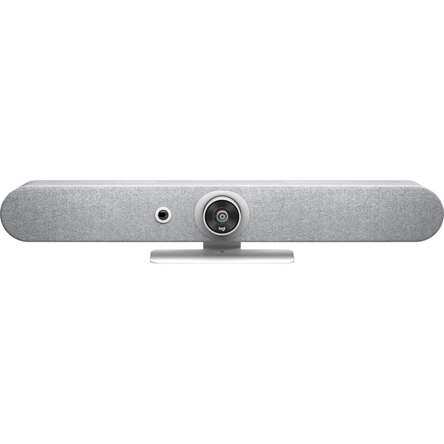 Front Image for Logitech Rally Bar Mini All-In-One Video Bar for Small to Medium Rooms, White