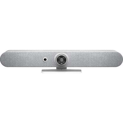 Front Image for Logitech Rally Bar Mini All-In-One Video Bar for Small to Medium Rooms, White