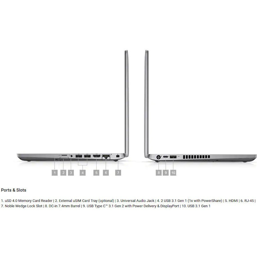 Alternate-Image6 Image for Dell Latitude 5000 5400 14" Chromebook - HD - Intel Celeron 4305U - 4 GB - 64 GB Flash Memory - English (US) Keyboard - Carbon Fiber