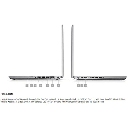 Alternate-Image6 Image for Dell Latitude 5000 5400 14" Chromebook - HD - Intel Celeron 4305U - 4 GB - 64 GB Flash Memory - English (US) Keyboard - Carbon Fiber