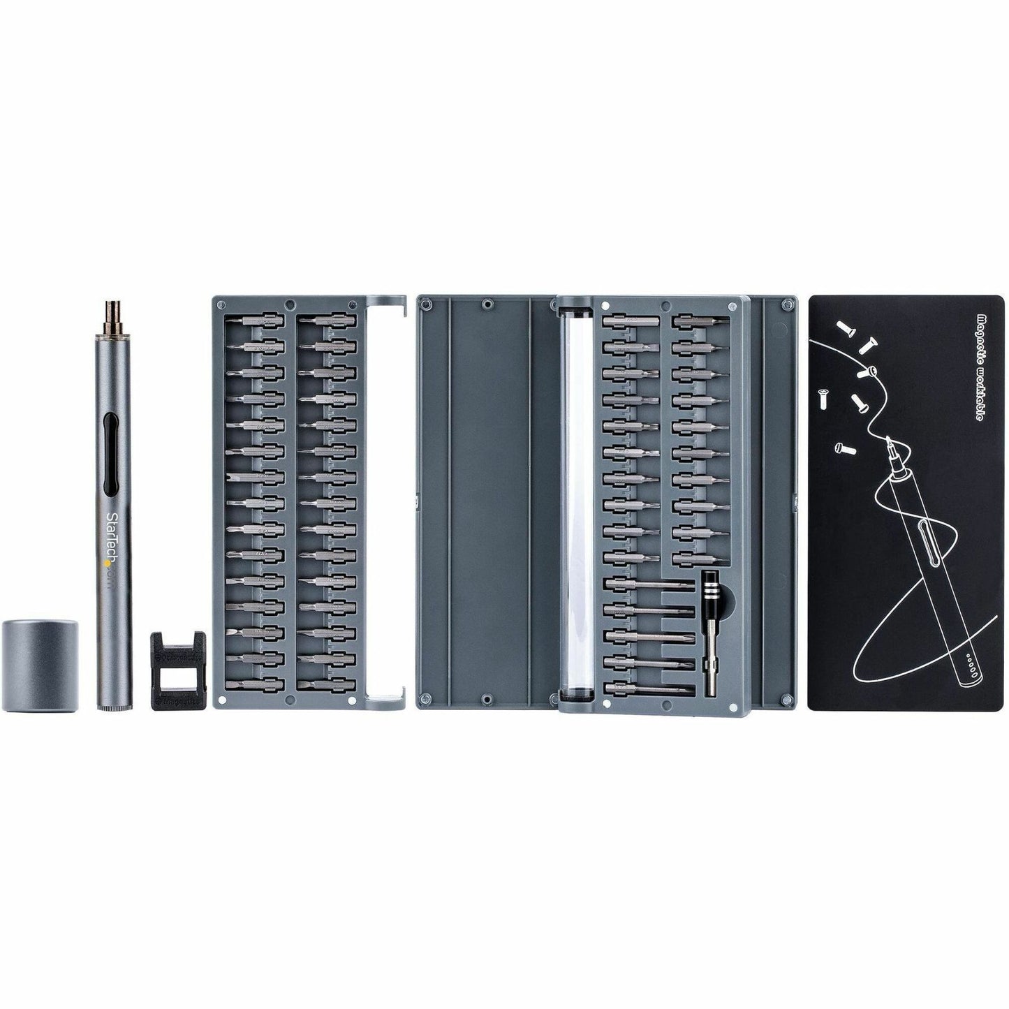 Main Image for StarTech.com 55-Bit Electric Precision Screwdriver Set, Cordless/Battery Powered, Magnetic Bit Driver Kit for Laptop/Computer/Phone Repair