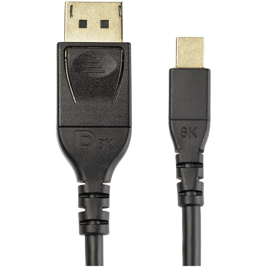 Alternate-Image3 Image for StarTech.com 3ft 1m VESA Certified Mini DisplayPort to DisplayPort 1.4 Cable, 8K 60Hz HBR3 HDR, Super UHD 4K 120Hz, mDP to DP Slim Cord