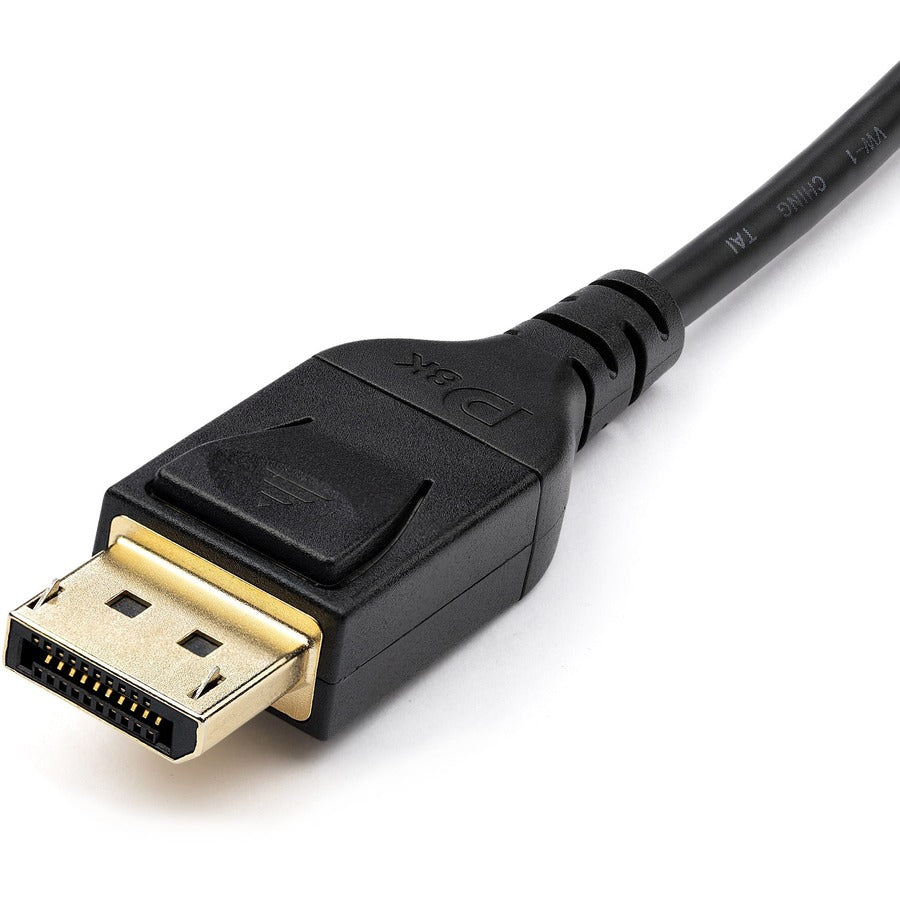 Alternate-Image1 Image for StarTech.com 6ft 2m VESA Certified Mini DisplayPort to DisplayPort 1.4 Cable, 8K 60Hz HBR3 HDR, Super UHD 4K 120Hz, mDP to DP Slim Cord