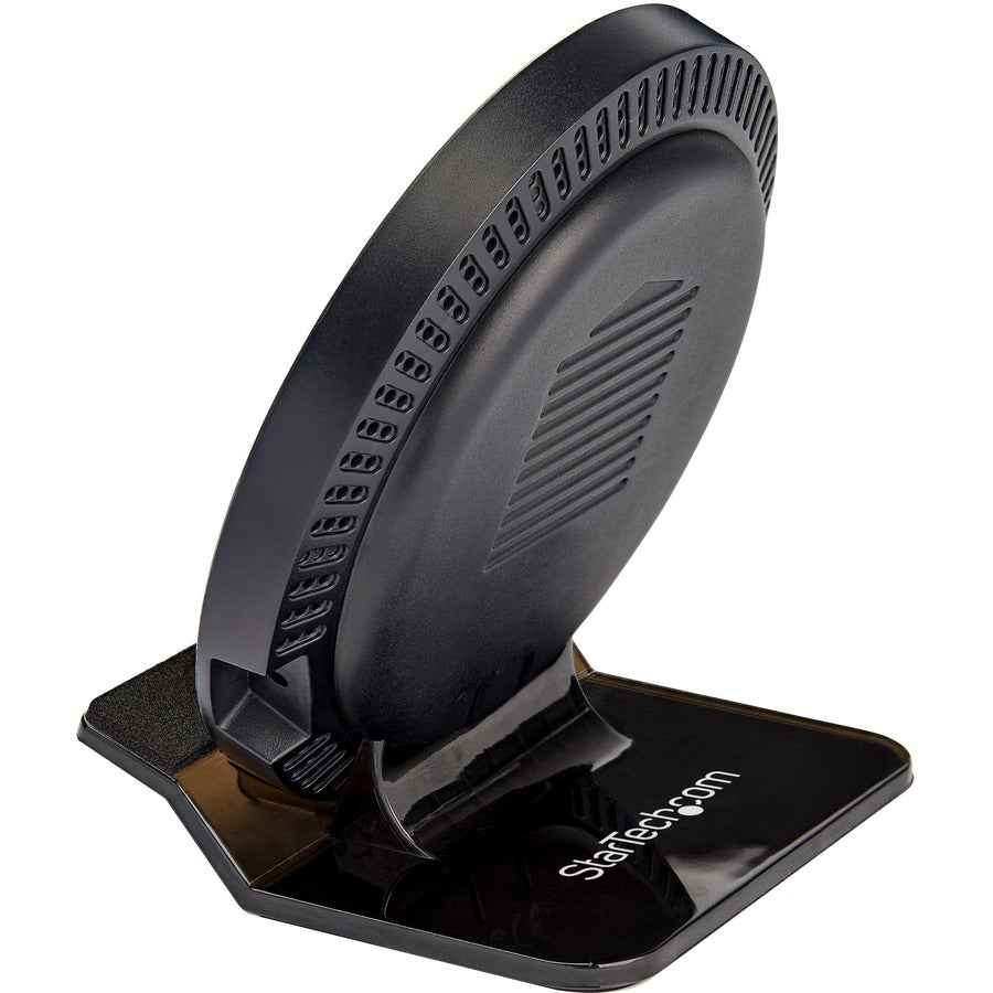Alternate-Image1 Image for StarTech.com 15W Qi Wireless Charging Stand, Universal Qi Certified Wireless Charger Stand or Pad, For iPhone/Samsung Galaxy/Google Pixel