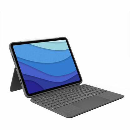 Main Image for Logitech Combo Touch Keyboard/Cover Case for 11" Apple, Logitech iPad Pro, iPad Pro (2nd Generation), iPad Pro (3rd Generation) Tablet - Oxford Gray