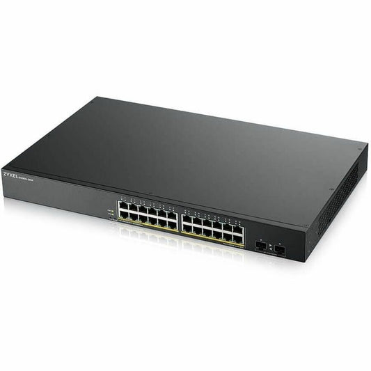 Main Image for ZYXEL GS1900-24HPv2 24-Port Gigabit Smart Managed PoE Switch | 24 PoE+ Ports at 170W with 2 SFP Uplinks | TAA Compliant