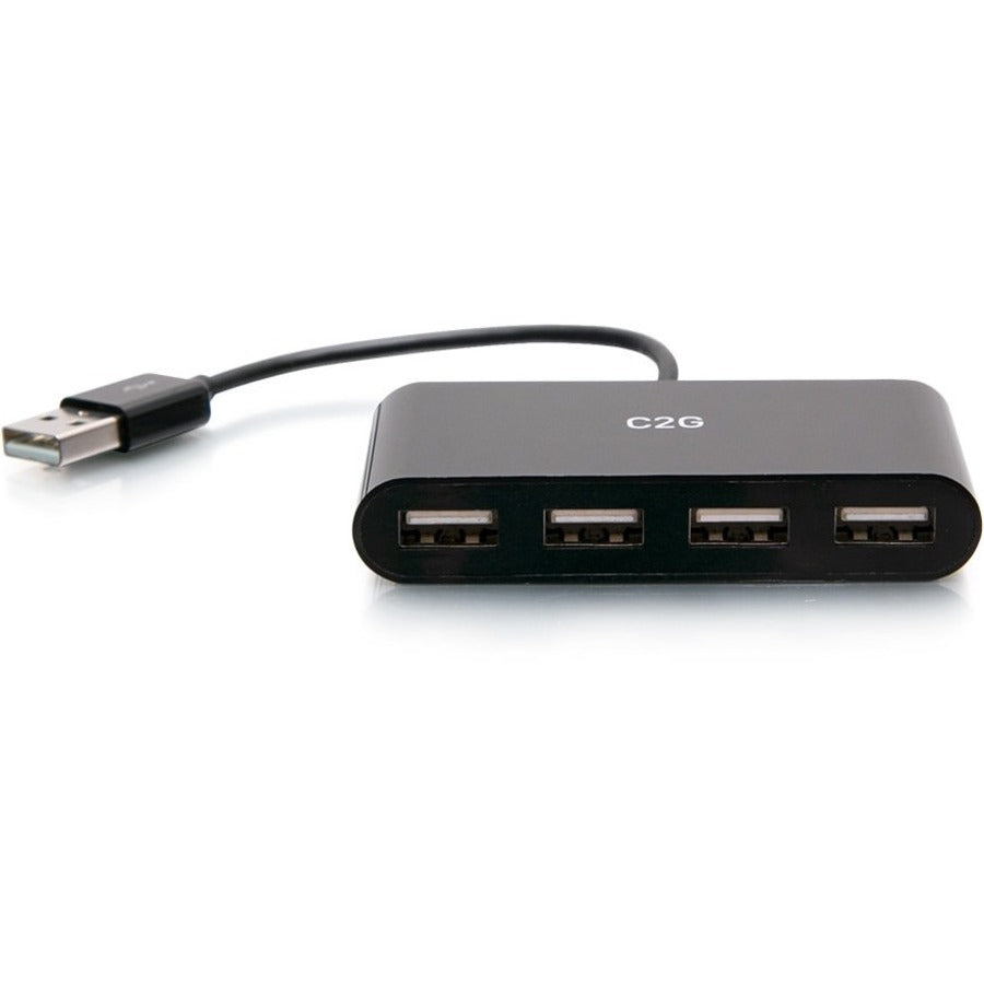 Alternate-Image1 Image for C2G 4-Port USB Hub - USB 2.0 Hub - USB Multiport Hub - 480Mbps