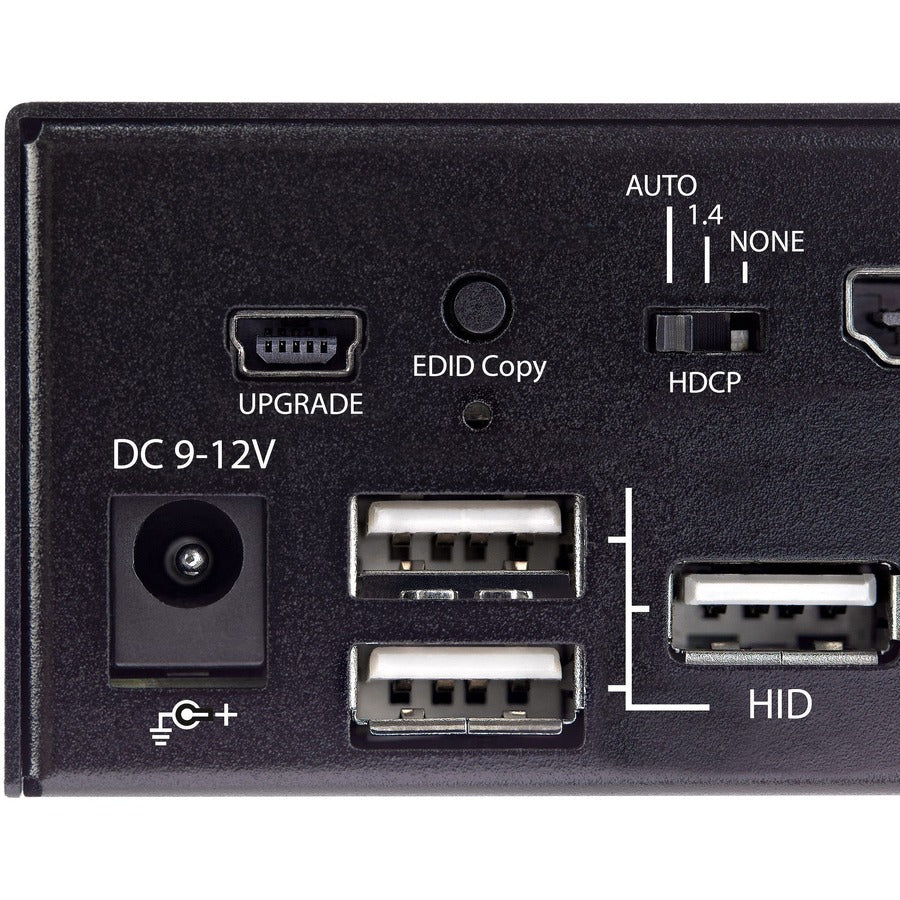 Alternate-Image1 Image for StarTech.com 2 Port HDMI KVM Switch 4K 60Hz UHD HDR, HDMI 2.0 Single Monitor, 2 Port USB 3.0 Hub, 4x USB HID, Audio, Hotkey Switching, TAA