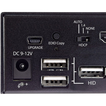 Alternate-Image1 Image for StarTech.com 2 Port HDMI KVM Switch 4K 60Hz UHD HDR, HDMI 2.0 Single Monitor, 2 Port USB 3.0 Hub, 4x USB HID, Audio, Hotkey Switching, TAA