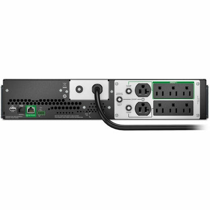 Rear Image for APC Smart-UPS, Line Interactive, 2200VA, Lithium-ion, Rackmount 2U, 120V, 2x NEMA 5-20R+6x NEMA 5-15R outlets, SmartConnect Port+SmartSlot, AVR, LCD