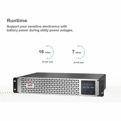 Alternate-Image4 Image for APC Smart-UPS, Line Interactive, 1000VA, Lithium-ion, Rackmount 2U, 120V, 6x NEMA 5-15R outlets, SmartConnect Port+Network Card, Short Depth, AVR