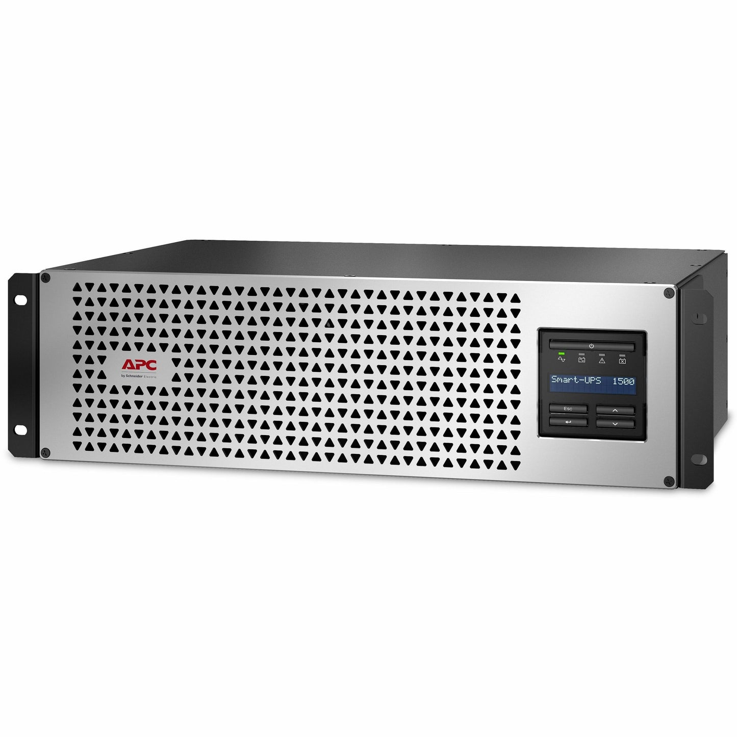 Main Image for APC Smart-UPS, Line Interactive, 1500VA, Lithium-ion, Rackmount 3U, 120V, 6x NEMA 5-15R outlets, SmartConnect Port+Network Card, Short Depth, AVR, LCD