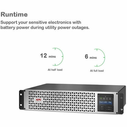 Alternate-Image2 Image for APC Smart-UPS, Line Interactive, 750VA, Lithium-ion, Rackmount 2U, 120V, 6x NEMA 5-15R outlets, SmartConnect Port+Network Card, Short Depth, AVR