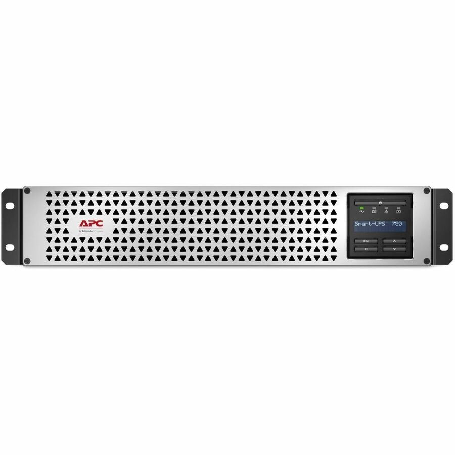 Front Image for APC Smart-UPS, Line Interactive, 750VA, Lithium-ion, Rackmount 2U, 120V, 6x NEMA 5-15R outlets, SmartConnect Port+Network Card, Short Depth, AVR