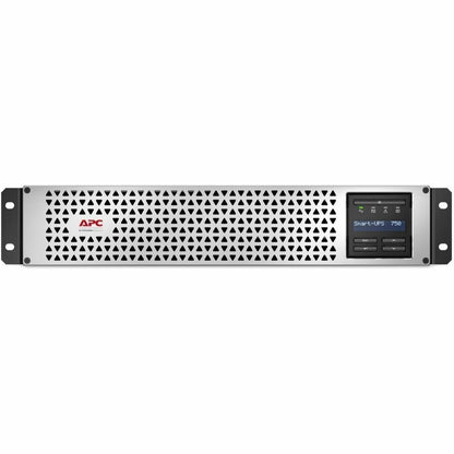Front Image for APC Smart-UPS, Line Interactive, 750VA, Lithium-ion, Rackmount 2U, 120V, 6x NEMA 5-15R outlets, SmartConnect Port+Network Card, Short Depth, AVR