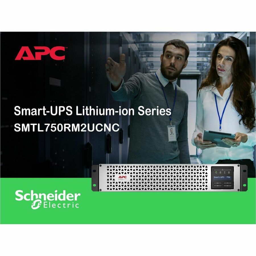 Alternate-Image5 Image for APC Smart-UPS, Line Interactive, 750VA, Lithium-ion, Rackmount 2U, 120V, 6x NEMA 5-15R outlets, SmartConnect Port+Network Card, Short Depth, AVR