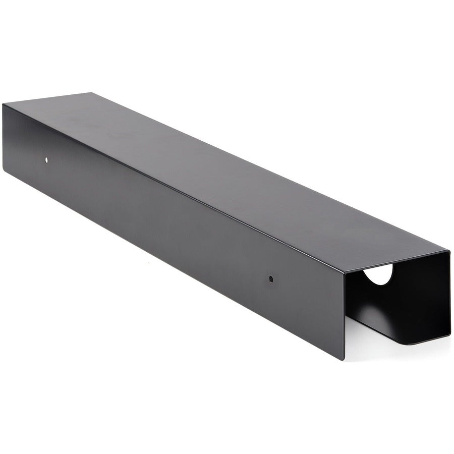Alternate-Image1 Image for StarTech.com Under Desk Cable Management Tray, Cable Tray Organizer/Manager, Desk/Table Mount, Cord/Power Strip Holder, 23-1/2"L x 4-1/2"D