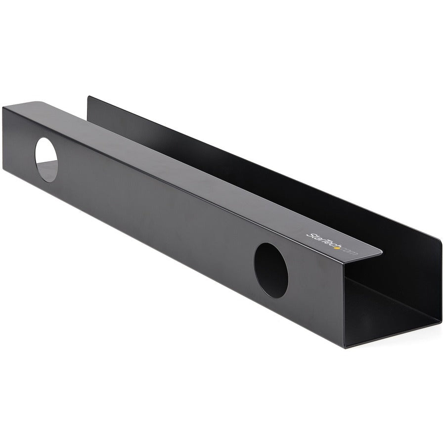 Alternate-Image2 Image for StarTech.com Under Desk Cable Management Tray, Cable Tray Organizer/Manager, Desk/Table Mount, Cord/Power Strip Holder, 23-1/2"L x 4-1/2"D