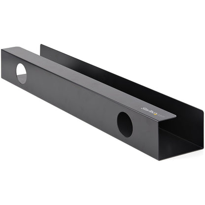 Alternate-Image2 Image for StarTech.com Under Desk Cable Management Tray, Cable Tray Organizer/Manager, Desk/Table Mount, Cord/Power Strip Holder, 23-1/2"L x 4-1/2"D