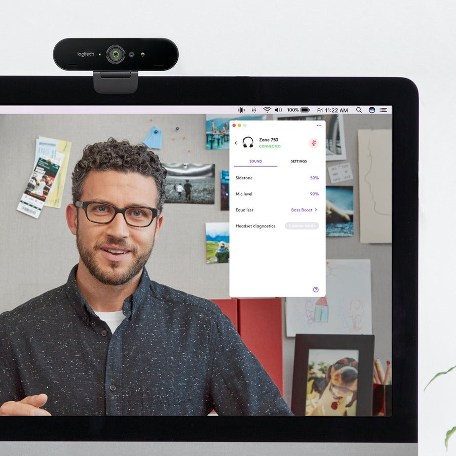 Alternate-Image1 Image for Logitech Zone 750 Wired On-Ear Headset with advanced noise-canceling microphone, simple USB-C and included USB-A adapter, plug-and-play compatibility for all devices