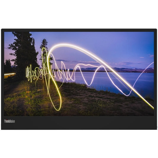 Main Image for Lenovo ThinkVision M15 16" Class Full HD LED Monitor - 16:9 - Raven Black