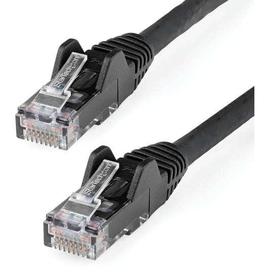Main Image for StarTech.com 25ft (7.6m) CAT6 Ethernet Cable, LSZH (Low Smoke Zero Halogen) 10 GbE Snagless 100W PoE UTP RJ45 Black Network Patch Cord ETL