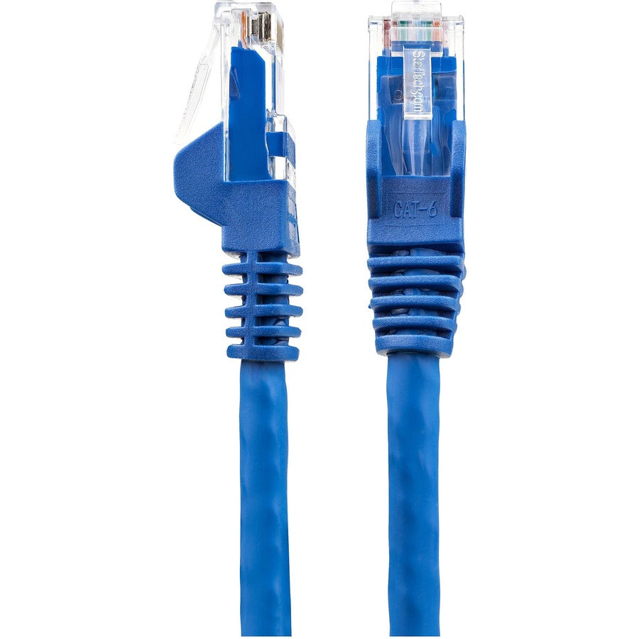 Alternate-Image2 Image for StarTech.com 30ft (9m) CAT6 Ethernet Cable, LSZH (Low Smoke Zero Halogen) 10 GbE Snagless 100W PoE UTP RJ45 Blue Network Patch Cord, ETL