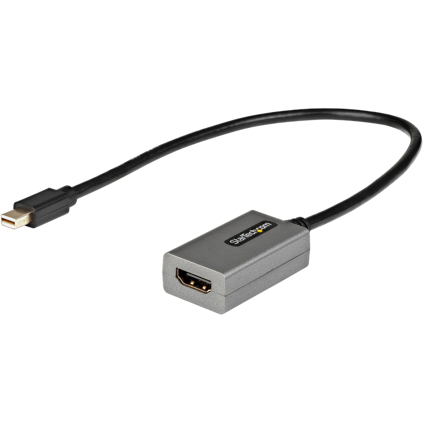 Main Image for StarTech.com Mini DisplayPort to HDMI Adapter, mDP to HDMI Adapter Dongle, 1080p, Mini DP 1.2 to HDMI Video Converter, 12" Long Cable