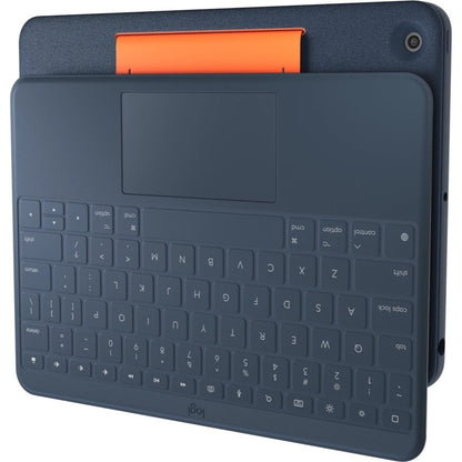 Alternate-Image3 Image for Logitech Rugged Combo 3 Touch iPad&reg; Keyboard Case with Trackpad and Smart Connector for iPad (7th, 8th, & 9th generation) - Classic Blue