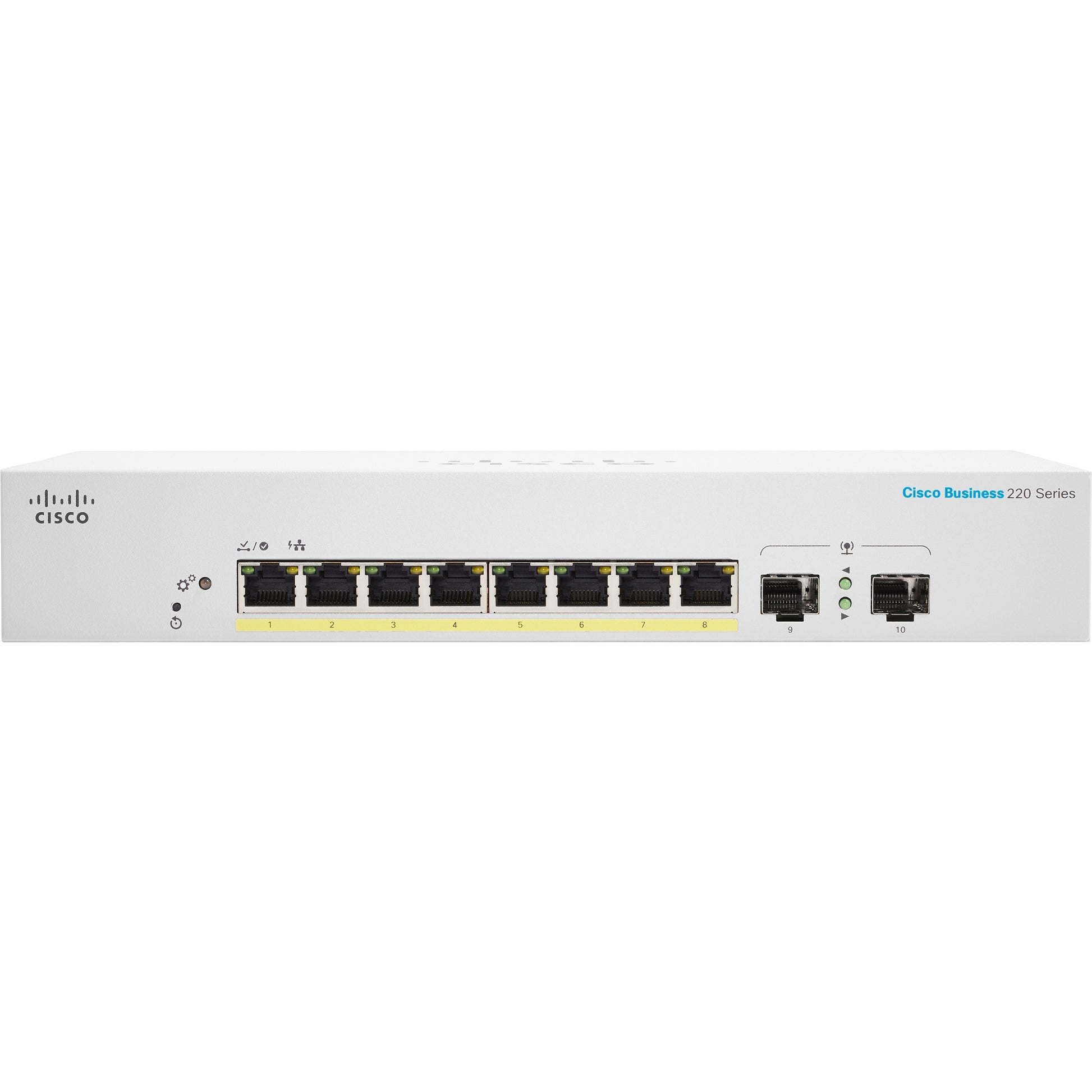 Main Image for Cisco Business CBS220-8P-E-2G Ethernet Switch