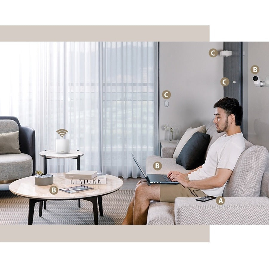 Alternate-Image6 Image for Asus ZenWiFi ET8 ET8 (W-2-PK) Wi-Fi 6 IEEE 802.11ax  Wireless Router