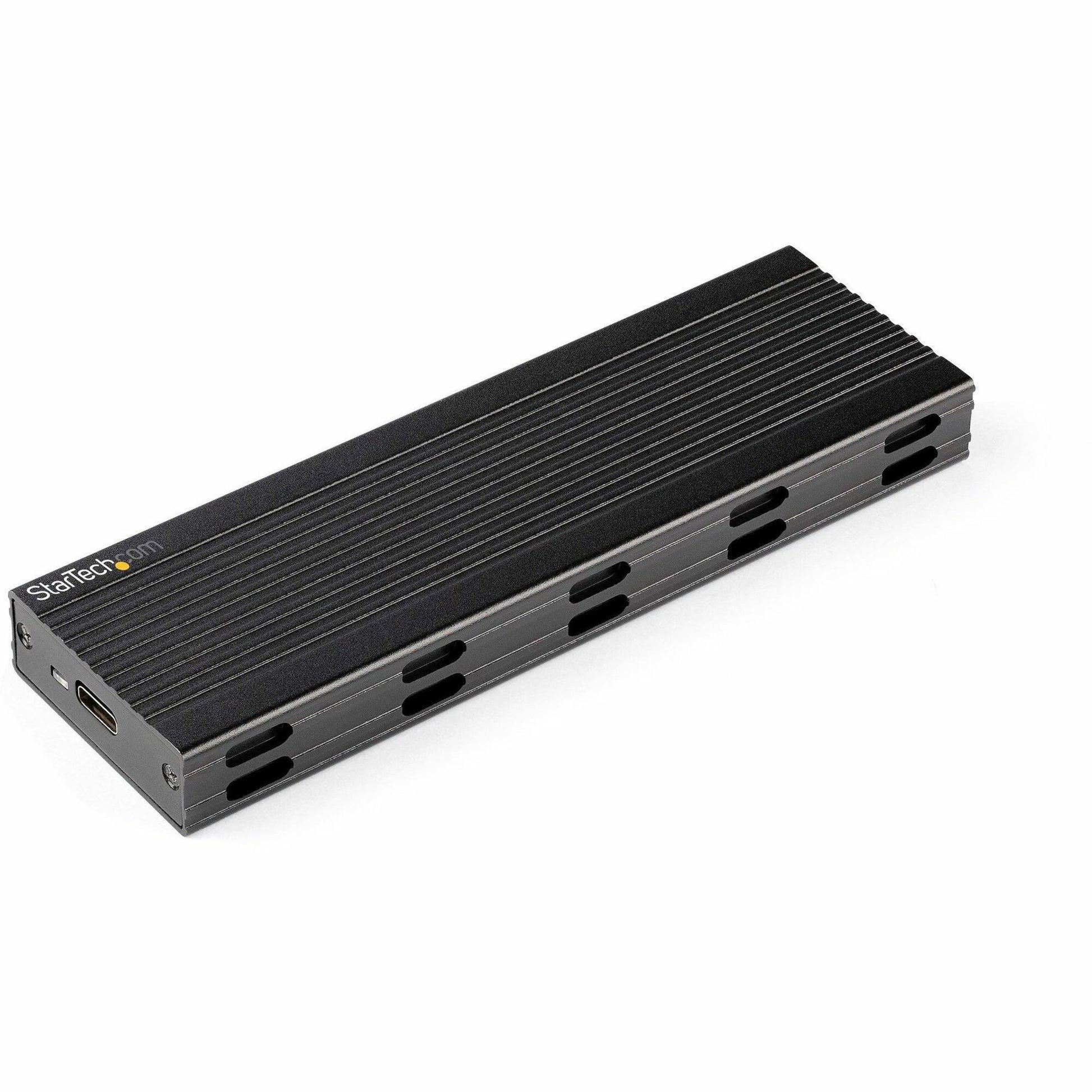 Main Image for StarTech.com USB-C 10Gbps to M.2 NVMe or M.2 SATA SSD Enclosure, Portable M.2 PCIe/SATA SSD Aluminum Enclosure, USB-C & USB-A Host Cables