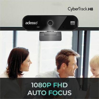 Alternate-Image3 Image for Adesso CyberTrack CyberTrack H8 Webcam - 2.1 Megapixel - 30 fps - Black - USB 2.0