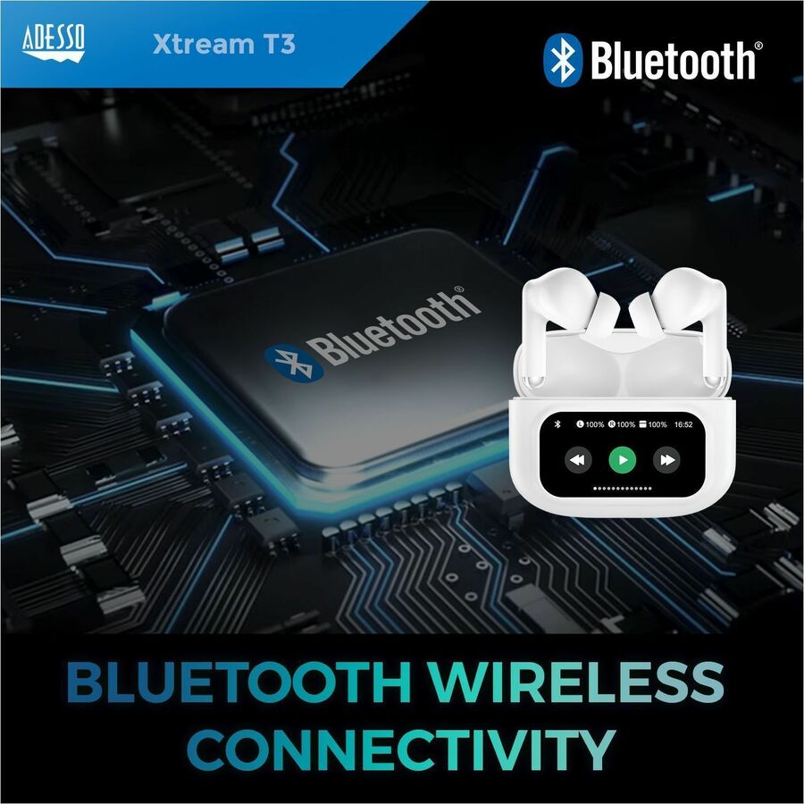 Alternate-Image7 Image for Adesso XTREAM T3 True Wireless Stereo Earbuds With Touch Controlled Charging Case