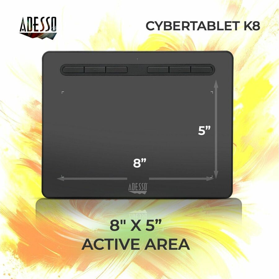 Alternate-Image1 Image for Adesso 8" x 5" Graphic Tablet