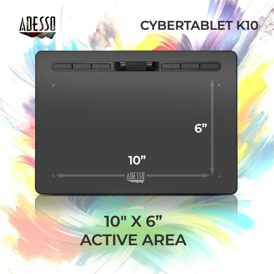 Alternate-Image1 Image for Adesso 10" x 6" Graphic Tablet