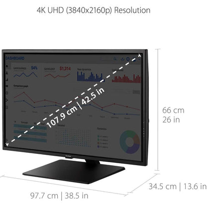 Alternate-Image8 Image for ViewSonic VX4381-4K 43" 4K UHD Monitor with HDR10, HDMI and DisplayPort
