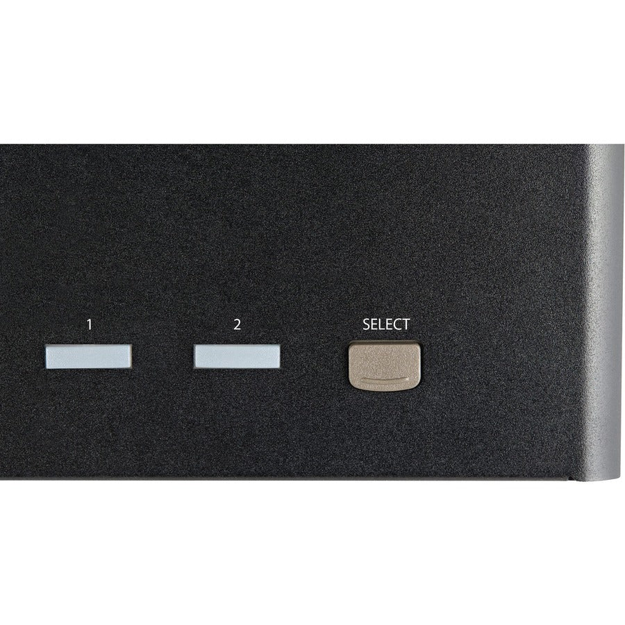 Alternate-Image1 Image for StarTech.com 2 Port Triple Monitor DisplayPort KVM Switch 4K 60Hz UHD HDR, DP 1.2 KVM Switch, 2-Pt USB 3.0 Hub, 4x USB HID, Audio, Hotkey