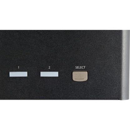 Alternate-Image1 Image for StarTech.com 2 Port Triple Monitor DisplayPort KVM Switch 4K 60Hz UHD HDR, DP 1.2 KVM Switch, 2-Pt USB 3.0 Hub, 4x USB HID, Audio, Hotkey