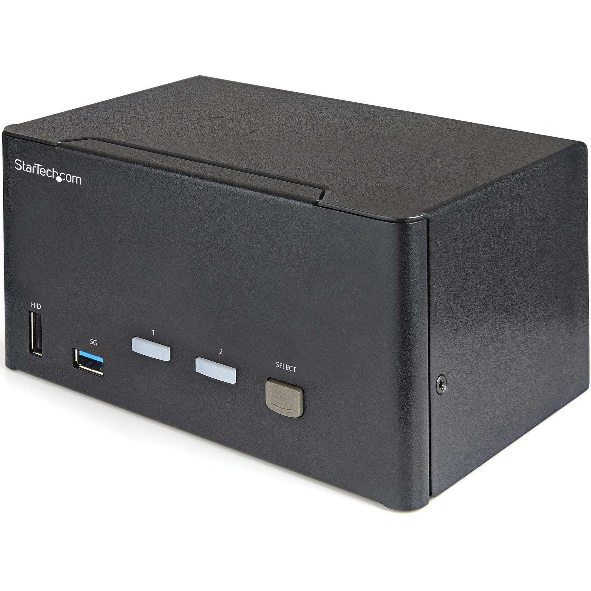 Main Image for StarTech.com 2 Port Triple Monitor DisplayPort KVM Switch 4K 60Hz UHD HDR, DP 1.2 KVM Switch, 2-Pt USB 3.0 Hub, 4x USB HID, Audio, Hotkey