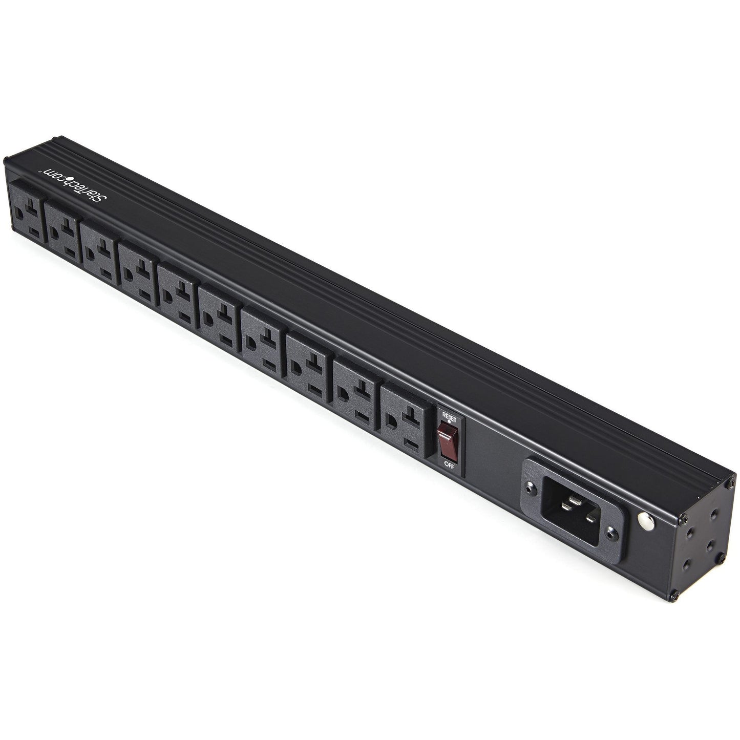 Main Image for StarTech.com 10 Outlet Rack Mount Power Strip 125V/16 Amp, 1U Horizontal 19" Rackmount PDU, NEMA 5-20P Input, 10x NEMA 5-15/20R Outlets