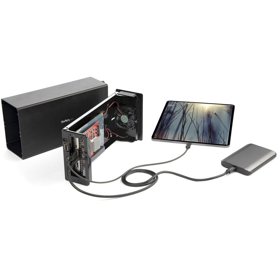 Alternate-Image1 Image for StarTech.com 4-Port USB PCIe Card, 10Gbps USB PCI Express Expansion Card with 2 Controllers, 2x USB-C & 2x USB-A ports (USB 3.2 Gen 2)