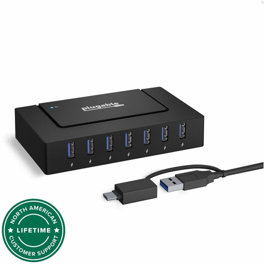 Main Image for 7 Port USB Charging Hub for Laptops with USB-C or USB 3.0